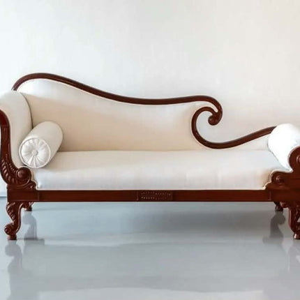 Victoria Sofa Style French Chaise Lounge/Hotel Lounge Furniture Traditional Wood/Wooden Normal Tufted Antique Lounge For Hotels