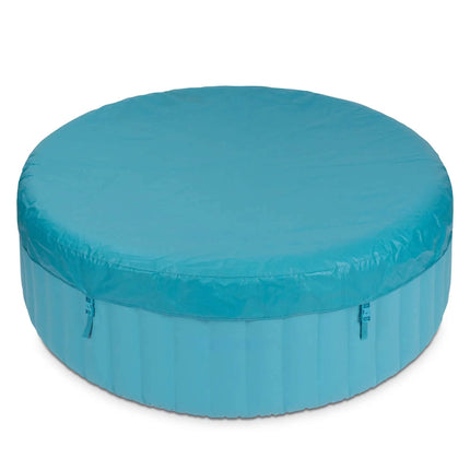 Customized PVC Inflatable Portable Folding Round Hot Tub Spa Pool 4-Person Blue 1000L Indoor/Outdoor