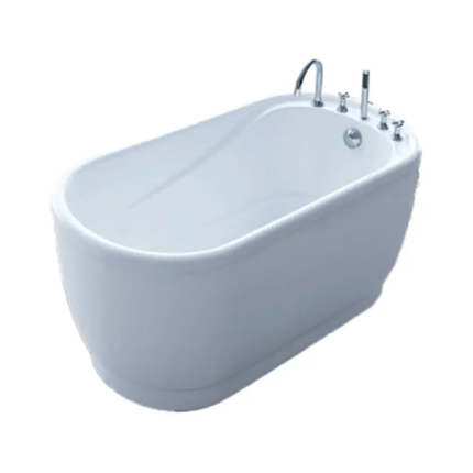 Acrylic Yellow Adult Hot Tub Acrylic Clawfoot Freestanding Bathtub