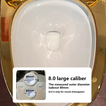 Floral Gold Trim Toilet Italian Design Premium Bathroom Masterpiece