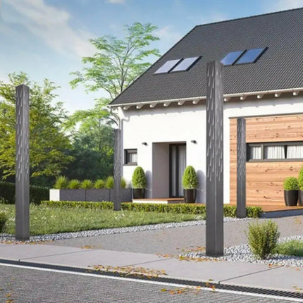 Modern Style Aluminum LED Bollard Light For Villa Courtyard IP65 Waterproof Garden Lamp Pole With Electric Power Supply