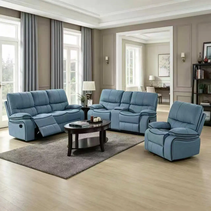 High End Modern Frank Air Leather Chesterfield Recliner Sofa Set With Soft Cushion Back For Luxury Living Room Home Furniture