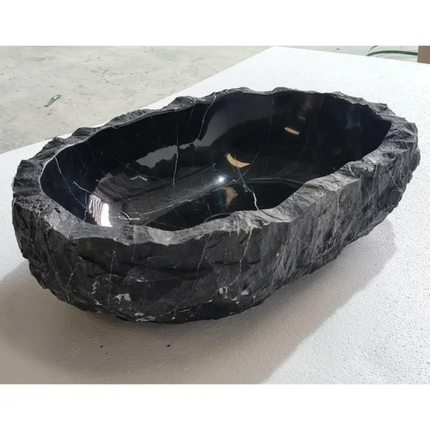 Natural Marble Countertop Basin Modern Irregular American Style WashBasin No Hole Faucet Mount Integrated For Hotels GuestHouses