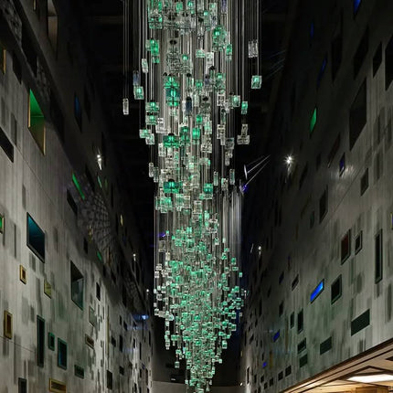 Nordic Hotel Apartment Villa Inter Building Crystal Pendant Chandelier Lighting