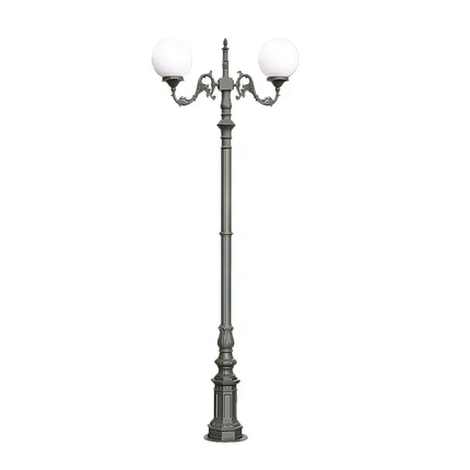 Spherical 3-Meter-3.5-Meter-High Courtyard Light Emitting Diode Landscape Lamp Pole Decoration Garden Modern Landscape Lighting