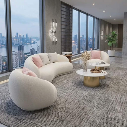 Modern Loveseat Sofa Set with Wood Frame and Sponge Cover Durable design for Hotel Lounge Use