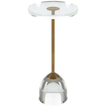Simple Transparent Acrylic End Tables Bedroom Furniture Living Room Sofa Clear Round Side Table