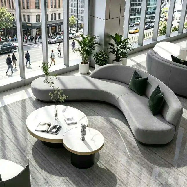 Custom Modern Chesterfield Sofa for Hotel Leisure Business Clubs Office Rest Areas Fabric Cover