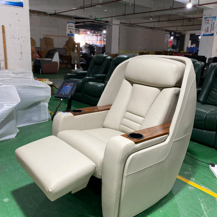 Ultra-Premium Bespoke Motorized VVIP Recliner Suite with Integrated Acoustic Privacy Shell and Multimedia Smart Console
