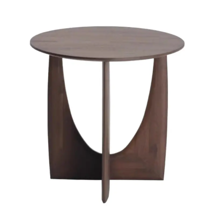 Nordic Modern Minimalist Black Walnuts Coffee Table Irregular Home Solid Wood Oval Coffee Table