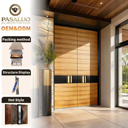 2026 OEM PSL Architect Preferred Custom Entrance Home Villa Residential Entrance Security Front Entry Exterior Doors For Houses