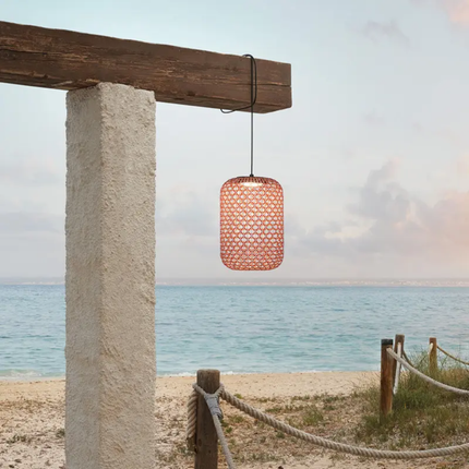 Outdoor Courtyard Wall Lamp, Japanese Retro Rattan Pendant Light, Homestay Corridor Entrance Light, Waterproof Garden Villa Exte