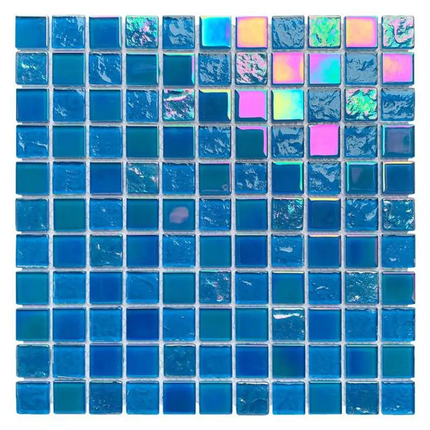 30×30 Square Morden Tile for Home Bathroom and Wall Swimming Pool Glass Mosaic Tile, crystal Mosaic Tile