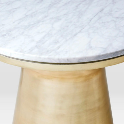 Luxury Metal Modern Sofa Side Table/ Gold Finish/ Eco-Friendly Living Room Furniture