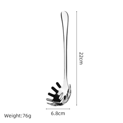 Ash Stainless Steel 304 Pasta Fork With Vacuum Strainer PA Spoon For Measuring Noodles Household Kitchen Essential