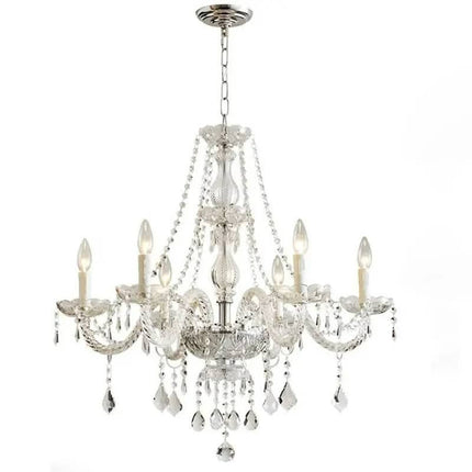 Customizable Luxury LED Big Hanging Lamp For Apartment Villa K9 Crystal Candle Chandeliers Lighting For Living Room