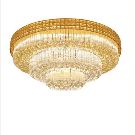 Modern Crystal Ceiling Light LED Hallway Stair Decorative Lighting Ceiling Pendant Lamp Stainless Steel Crystal Lamp