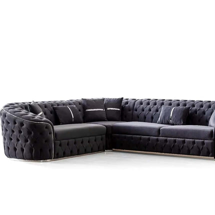 Modern Comfortable Corner Sofa Set For Living Room Home Furniture With Stylish Hall Application