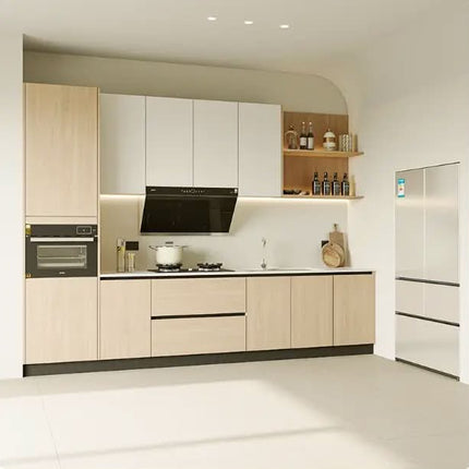 Customizable Design of Modern Style Melamine Kitchen Cabinets and Dish Cabinets with Easy Clean Feature For Kitchen Furniture