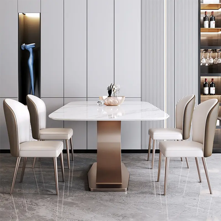Modern Dining Table with Marble Top Dining Tables Luxury Dining Table Set