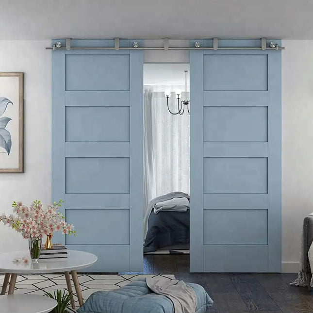 Modern Design Stainless Steel Ceiling Mount Sliding Barn Door Hardware