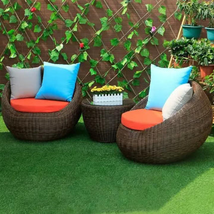 Modern Custom Wicker Rattan Outdoor Sofa Set for Garden and Villa Use With Waterproof Cushions