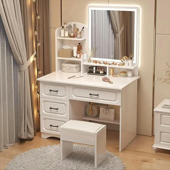 New Popular Luxury Design Home Bedroom Four Drawers With Mirror Dresser