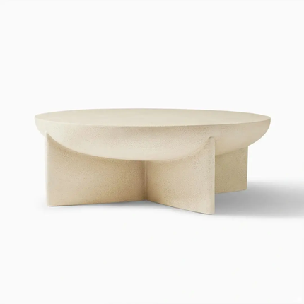 Made of FiberGlass FRP Wabi Sabi Luxury Modern Fiber Glass End Table Sofa Side Tea Fiberglass Table Round Plastic Coffee Table For Living Room