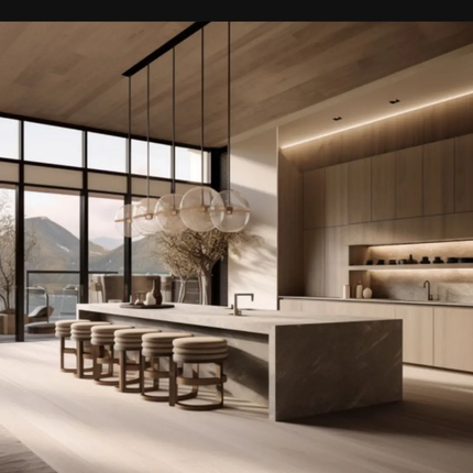 CBMmart High End Modern Custom Made Kitchen Cabinet Dark Grey Matt Lacquer Finish Made in China