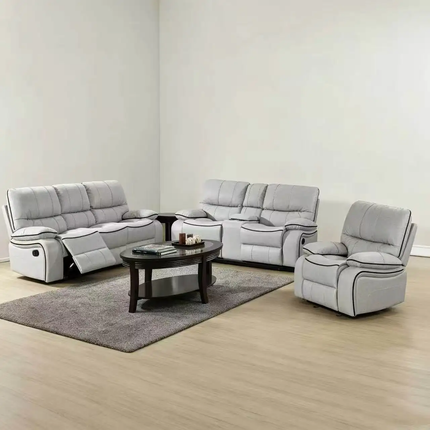 High End Modern Frank Air Leather Chesterfield Recliner Sofa Set With Soft Cushion Back For Luxury Living Room Home Furniture