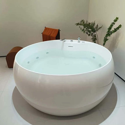 Gurgle Luxury Indoor Acrylic Massage Indoor Round Bathtub Whirlpool Spa With Hydromassage Jet for Hotel Projects
