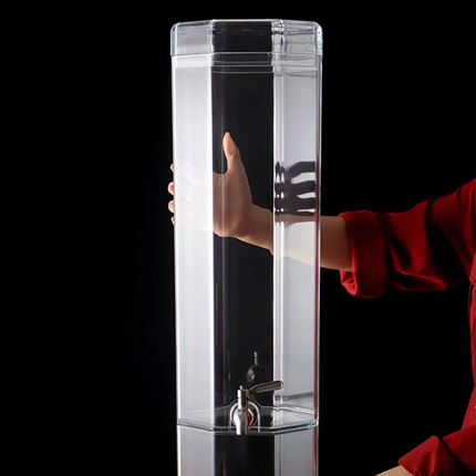 Large Capacity Acrylic Cold Drink Dispenser with Faucet Clear Plastic Juice Beverage Jar For Buffet Party