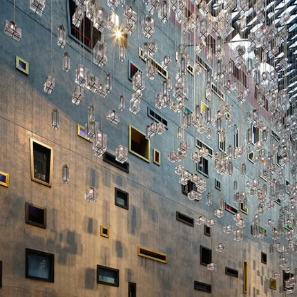 Nordic Hotel Apartment Villa Inter Building Crystal Pendant Chandelier Lighting