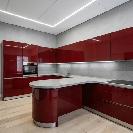 Custom Kitchen Cabinets Peel and Stick Wallpaper Red Oak Island Kitchen Cabinet Types Of Furniture Design Kitchen Cabinet