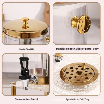 Hotel Catering Stainless Steel 8L Self-Service Beverage Dispenser Cold Drink Water Dispenser Machine For Juice Beverage Water