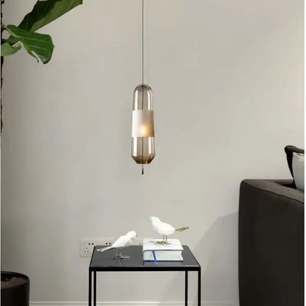 Nordic Creative Minimalist Glass Pendant Lamp Modern Restaurant Bedroom Hanging Light Decorative Modern Lighting Fixtures
