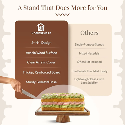 20-inch Bamboo Wood Eco-Friendly Rotating Tray Oversized And Durable For Cabinets Countertops Or Pantries