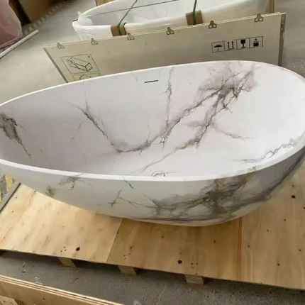 Freestanding Bathtub Modern Art Bathtub Gray Color Ink Painting Apartment Bathroom Painting Of Dynamic Whirlpool Tub Luxury