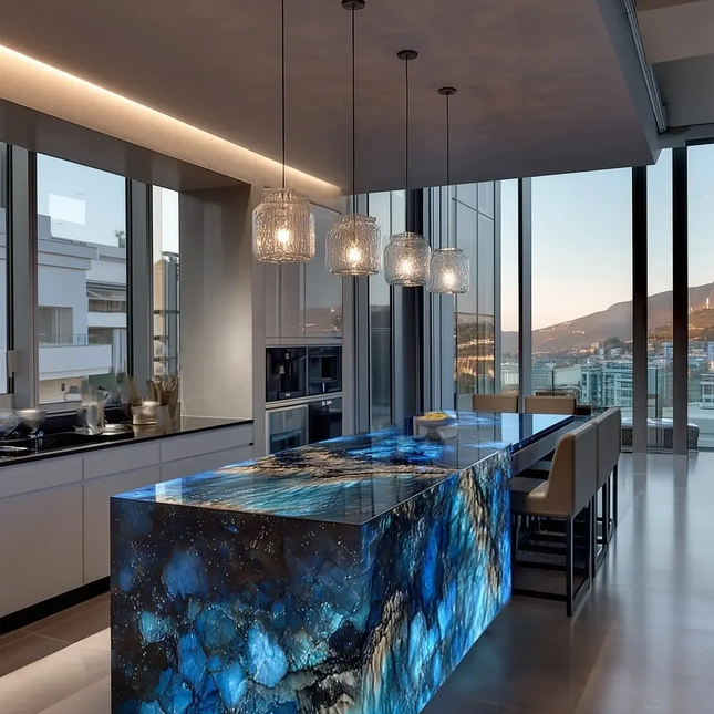 High Quality Calacatta Marble Rectangular Coffee Table Simple Style Indoor Home Decor Countertops Vanity Tops Table Tops