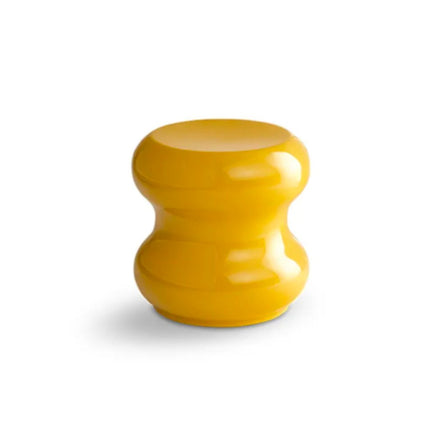 Gourd-Shaped Fiberglass Side Table Sculpture Hourglass Modern Glossy Accent Table For Living Room Bedroom Hotel