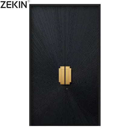 ZEKIN Chinese High-End Brands Armored Metal Security Front Door Security Aluminum French Door Bulletproof Anti Theft Main Door