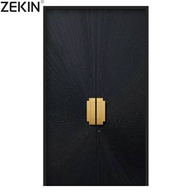 ZEKIN Chinese High-End Brands Armored Metal Security Front Door Security Aluminum French Door Bulletproof Anti Theft Main Door