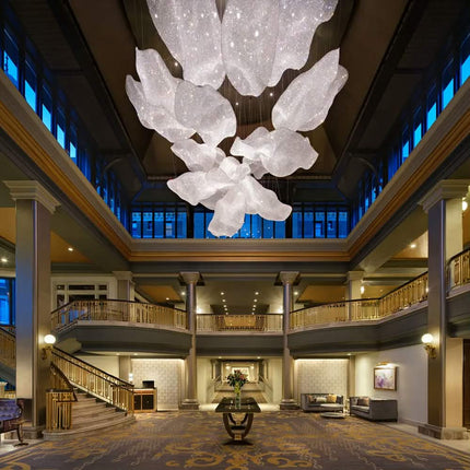 Customized Luxury Indoor Decoration Banquet Hall Hotel Lobby Custom Modern Crystal LED Project Chandelier