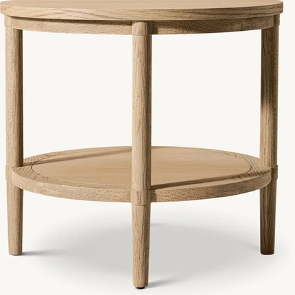 The R American-Style Solid Wood Coffee Table Features a Unique Design