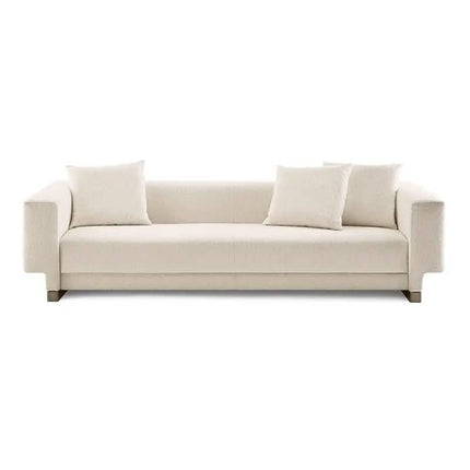Spongdesign Modern Luxury Living Room Sofa Set Headboard Design Ottoman Genuine Leather Home Furniture Apartment Hotel Bedroom
