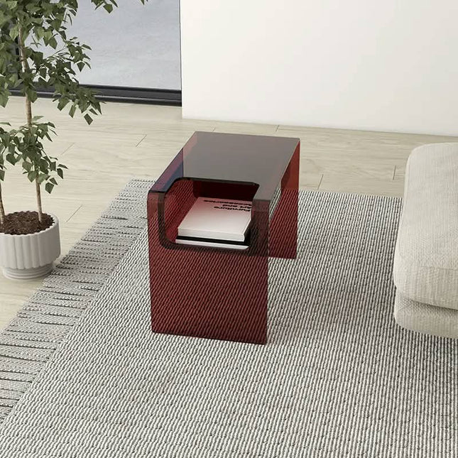 Minimalist Design Decorative End Table Living Modern Bedside Clear Acrylic Coffee Table