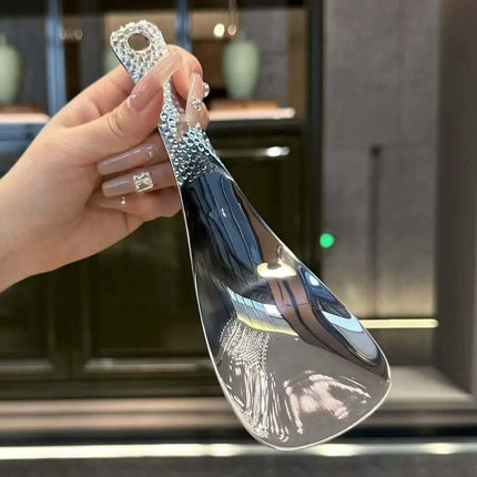 Creative Square Hammer Pattern Stainless Steel Rice Spoon Non-Stick Household Restaurant Self-Service Shovel For Canteen Use