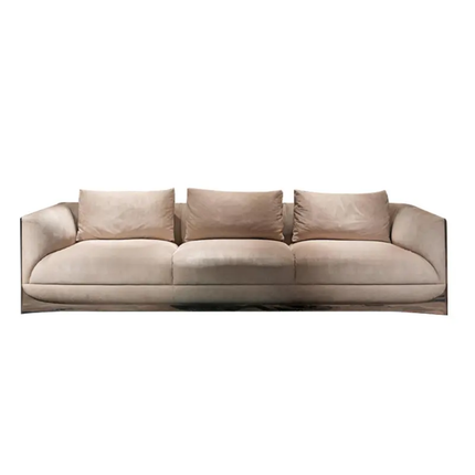 Leidenuo Modern Light Luxury Reclining Sectional Sofa Set Lazy Matte Fabric