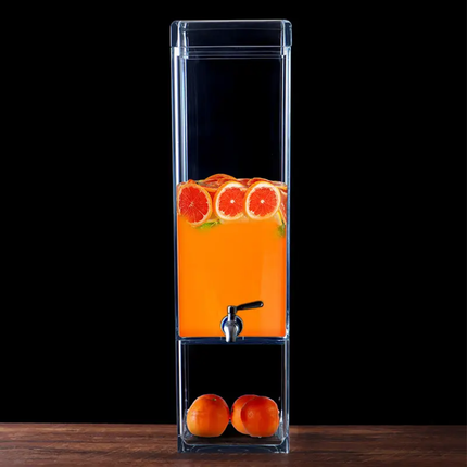 Large Capacity Acrylic Cold Drink Dispenser with Faucet Clear Plastic Juice Beverage Jar For Buffet Party