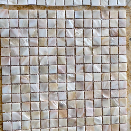 30×30 Modern Design White Natural Mother Pearl Brick Shell Mosaic Swimming Pool